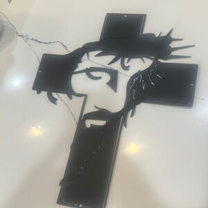Black Artistic Cross Wall Art